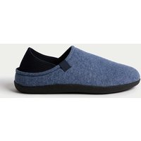 M&S Mule Slippers with Freshfeet™ Navy Mix