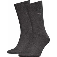 Puma 2 Pack Classic Cotton Rich Socks Grey