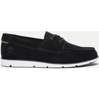 Timberland Grafton Bay Leather Boat Shoes Black