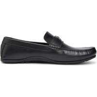 Tommy Hilfiger Hardware Hilfiger Leather Slip On Loafers Black