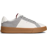 Tommy Hilfiger TH Court Leather Trainers Grey