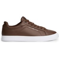 Tommy Hilfiger Icon Court Light Premium Leather Trainers Brown