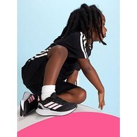 adidas Girls Kids Running Runfalcon 5 Trainers, Black/Pink Spark/Silver Met., Size 13 Younger