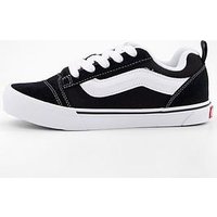 Vans Junior Knu Skool Trainers, Black, Size 3 Older