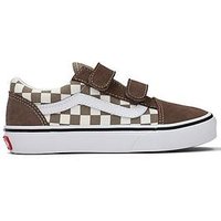 Vans Kids Old Skool Velcro Trainers, Multi, Size 2 Older