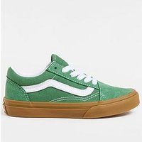 Vans Kid's Old Skool Trainers, Green, Size 13 Younger