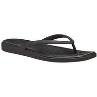 Crocs Miami Flip Flop, Black, Size 7, Women